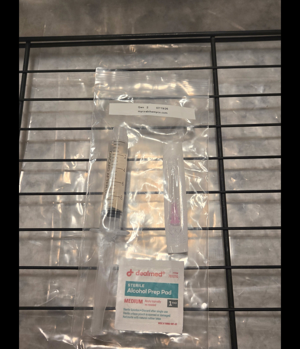 Premium Pink Oyster Liquid Culture Syringe (10ml)